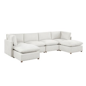 Annex 6-Piece Modular Sectional w/ Two Ottomans