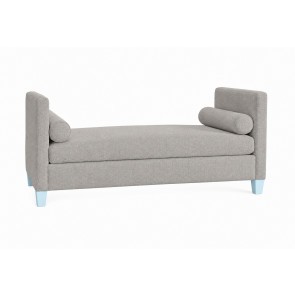 Tide and Timber Misty Blue Maple Ash Grey Upholstered Daybed