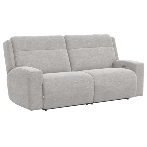 Caleb Taupe Auto-Glide Power Reclining Sofa w/ Power Headrests