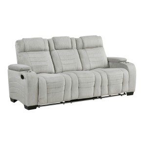 Ronan Reclining Sofa w/ Drop-Down Table and LED Lighting