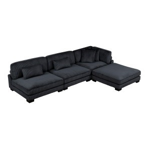 Traverse Black Modular Sectional
