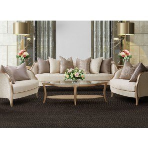 Malibu Crest Glass Top Occasional Table Set