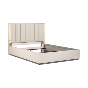 Pavira Stone Platform Bed w/ LED Lighting
