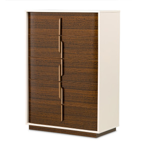 Pavira Walnut Chest w/ LED Lighting