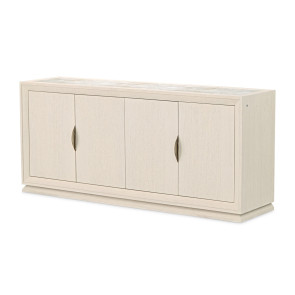 Portrait Alabaster White Sideboard w/ LED Lights