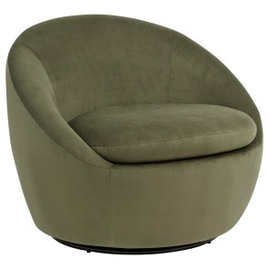 Myernick Olive Swivel Accent Chair