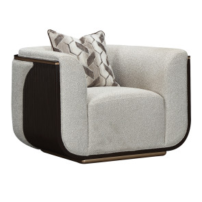West Kensington Medium Espresso and Buff Matching Chair