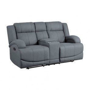 Kanlow Honey Reclining Loveseat W/ Console Signature Design | Furniture Cart