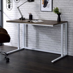 Tyrese Writing Desk (Walnut/ White)