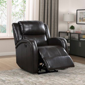 Foxcroft Power Recliner (Brown)