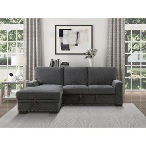 Thelma Sectional W Sleeper And Ottoman Acme Furniture Furniture Cart