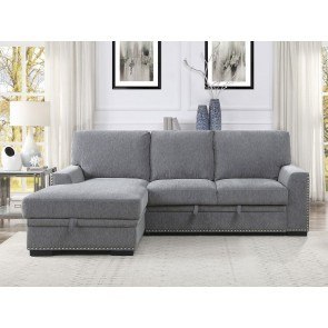 Morelia 2-Piece Left Chaise Sectional w/ Pull-out Bed