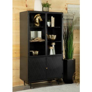 Metal china shop hutch