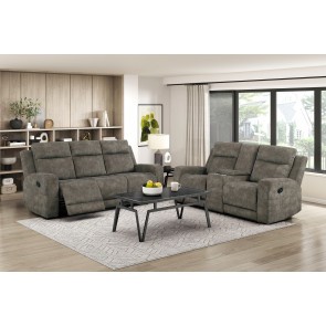 Muncie Brown Reclining Living Room Set