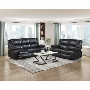 Ellicott Black Reclining Living Room Set