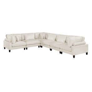 Robstown Beige 6-Piece Modular Sectional