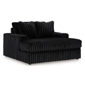Midnight-Madness Onyx Oversized Chaise