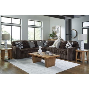 Midnight-Madness Chocolate Sectional Set