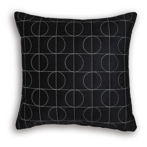 Kydner Black Silver Pillow (Set of 4)