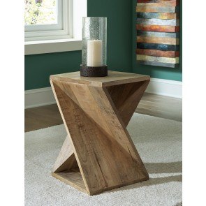 Zalemont Accent Table (Distressed Brown)