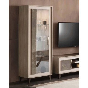 ArredoAmbra 1-Door Glass Cabinet