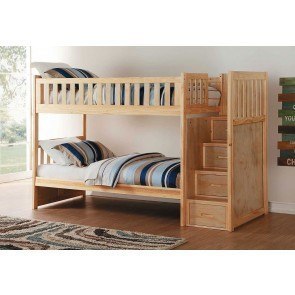 Bartly Bunk Bed w/ Reversible Step Storage