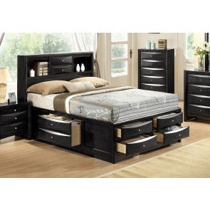 Emily Bookcase Bed (Black)