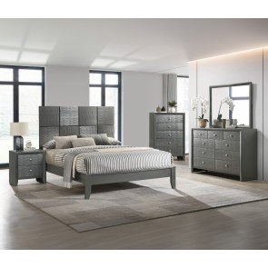 Denker Youth Gunmetal Panel Bedroom Set