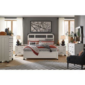 Pueblo Small Drawer Chest (White) IFD Furniture