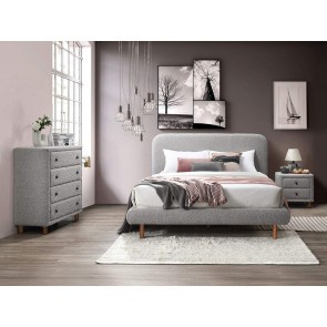 Cleo Upholstered Platform Bedroom Set