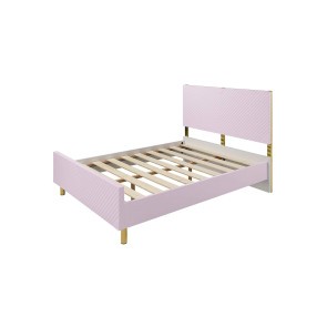 Gaines Pink Full Platform Bed