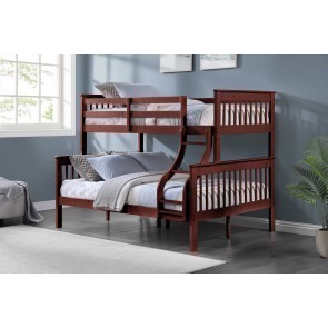 Marita Cherry Twin over Full Bunk Bed