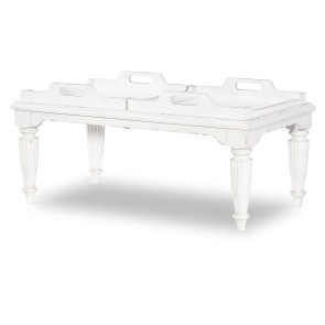 Vintage Market Picket Fence Tray Top Cocktail Table