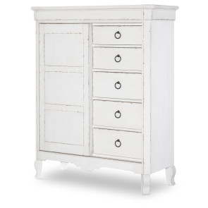 Vintage Market Picket Fence Sliding Door Chest