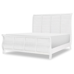 Vintage Market Picket Fence Sleigh Bed