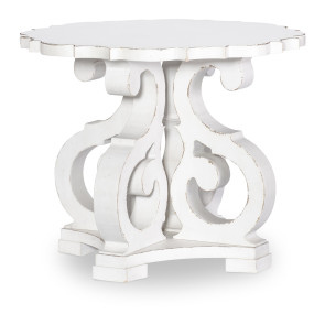 Vintage Market Picket Fence Corbel Base End Table