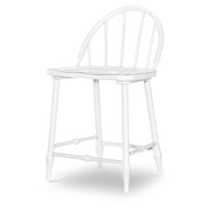 Vintage Market Picket Fence Windsor Counter Height Chair (Set of 2)