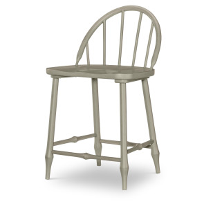 Vintage Market Northern Moss Windsor Counter Height Chair (Set of 2)