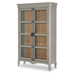 Vintage Market Northern Moss and Barnwood Oak Cremone Bolt Display Cabinet