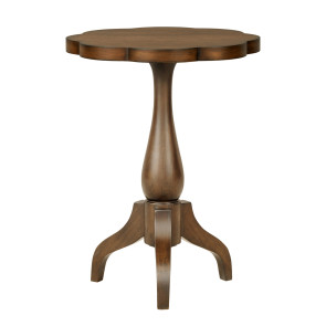 Lake House Pinecone Round End Table