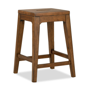 Lake House Pinecone Counter Height Backless Stool (Set of 2)