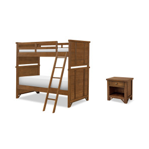 Lake House Pinecone Bunk Bedroom Set