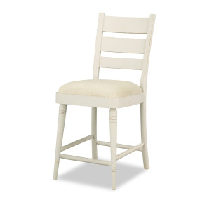 Lake House Sailcloth Ladder Back Counter Height Chair (Set of 2)