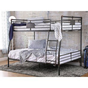 Olga I Industrial Full over Queen Bunk Bed
