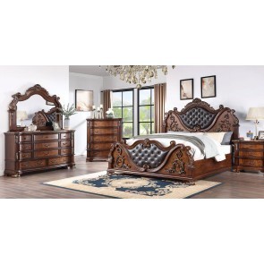 Esparanza Panel Bedroom Set (Brown Cherry)