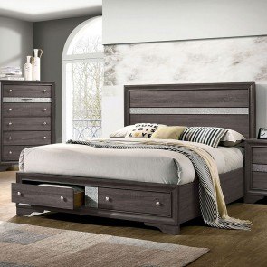 Chrissy Storage Bed (Gray)