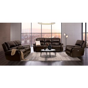 Gorgius Power Reclining Living Room Set (Espresso)