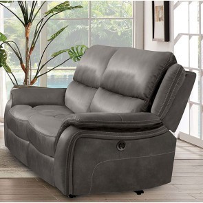 Henricus Reclining Loveseat (Dark Gray)