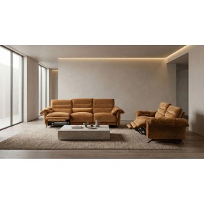 Morley Sienna Brown Power Reclining Living Room Set