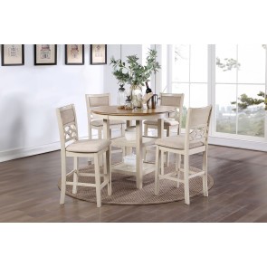 Mitchell Bisque 5-Piece Counter Height Dining Room Set